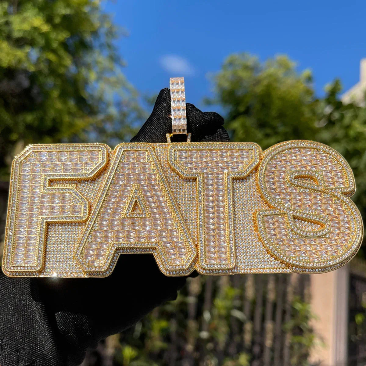 Baguette Edition Iced Out Personalized Custom Name Necklace Pendant - Luxury Custom Jewelry - CaratixJewelry